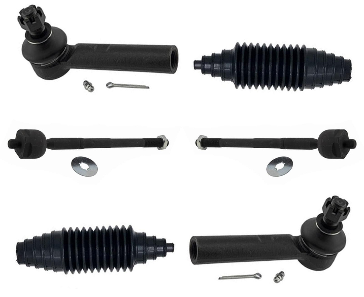 Front Left & Right Inner & Outer Tie Rods For Toyota Tacoma 2016-2023