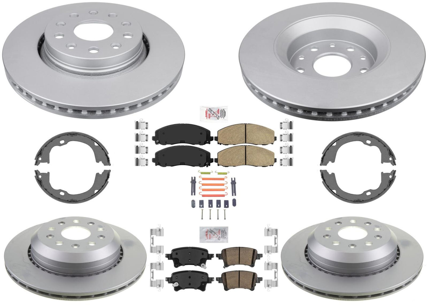 Pastillas de freno de rotores recubiertas de rendimiento todoterreno para estacionamiento para Jeep Gladiator 20-23
