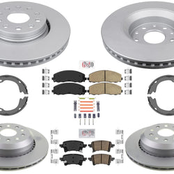 Off Road Performance Coated Rotors Brake Pads Parking for 20-23 Jeep Gladiator