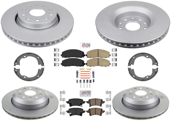 Off Road Performance Coated Rotors Brake Pads Parking for 20-23 Jeep Gladiator