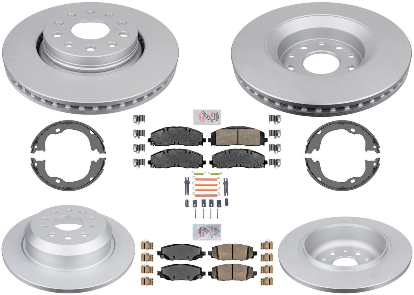 Para Jeep Wrangler Rubicon 2018-2023 392 342 mm Pastillas de freno con revestimiento trasero