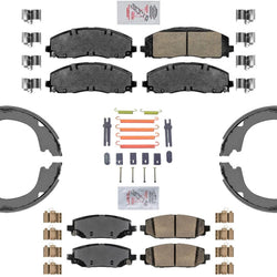 Pastillas de freno de disco, zapatas de freno de estacionamiento para Jeep Wrangler Rubicon Sahara 2018-2023