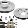 Improved Performance Coated Front Disc Brake Rotors for Ford F150 97-03 4x4 AWD