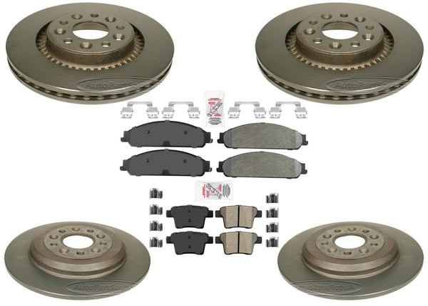 Carbon Performance Frt & Rr Disc Brake Rotors Pads for Ford Five Hundred 05-07