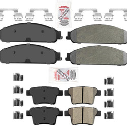 Ameri Premium OE Style Pastillas de freno de disco semimetálicas para Ford Five Hundred 05-07
