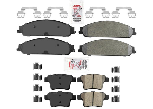Ameri Premium OE Style Pastillas de freno de disco semimetálicas para Ford Five Hundred 05-07