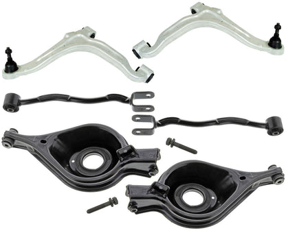 Mevotech Rear Upper & Lower Control Arms W/ Bushings For Cadillac CTS 2008-2015