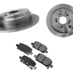 For 2002-2004 Honda Odyssey Rear Brake Rotors & Rear Ceramic Brake Pads