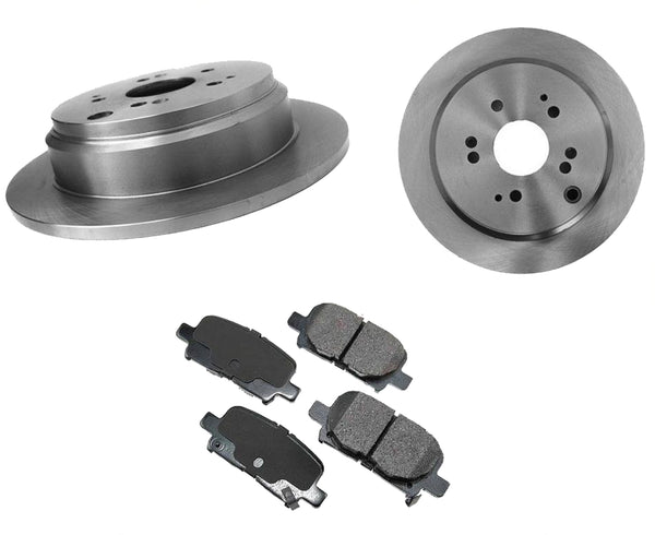 For 2002-2004 Honda Odyssey Rear Brake Rotors & Rear Ceramic Brake Pads