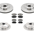 For 2002-2004 Honda Odyssey Front & Rear Brake Rotors & Ceramic Brake Pads