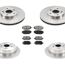 For 2002-2004 Honda Odyssey Front & Rear Brake Rotors & Ceramic Brake Pads