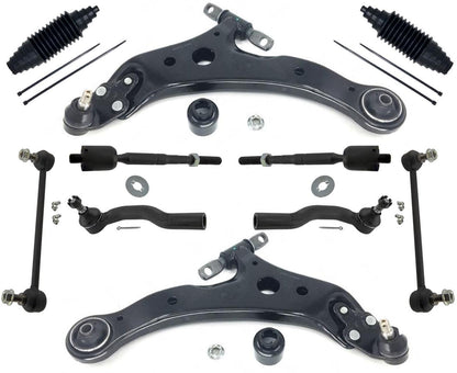 Front Struts Control Arms Tie Rods & Links For Toyota Camry 2.4L SE 2007-2011