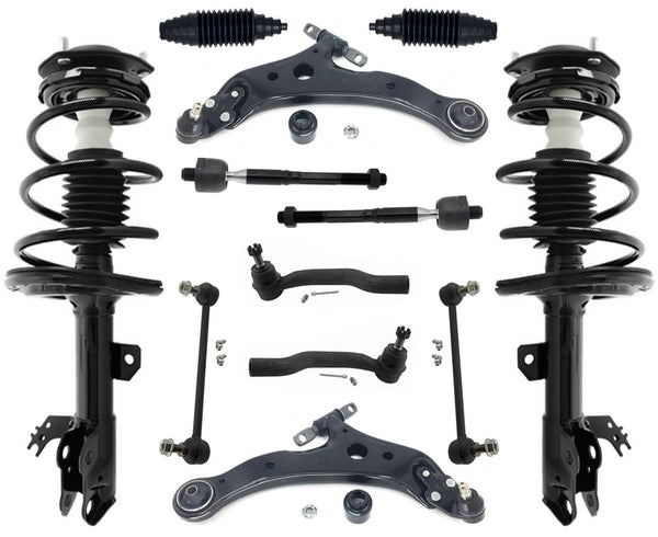 Front Complete Struts Control Arms Tie Rods & Links For Toyota Avalon 2013-2018