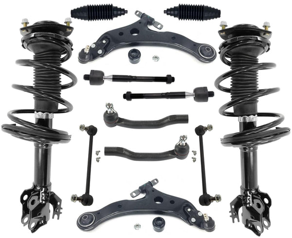 Barras de acoplamiento y enlaces de brazos de control de puntales completos delanteros para Lexus ES350 2013-2018