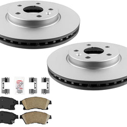 Improved Performance Coated Brake Rotor Brak Pads For Chevrolet Cruze 2010-2015