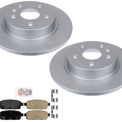 Improved Performance Coated Brake Rotor Brake Pads for Chevrolet Cruze 2010-15