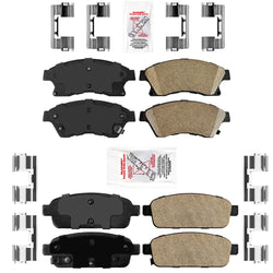 AmeriPro Premium Ceramic Front Rear Disc Brake Pads For Chevrolet Cruze 2010-15