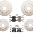 GOE Performance Coated Disc Brake Rotor Brake Pads For Cadillac XT4 2019-2022