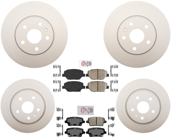 GOE Performance Coated Disc Brake Rotor Brake Pads For Cadillac XT4 2019-2022