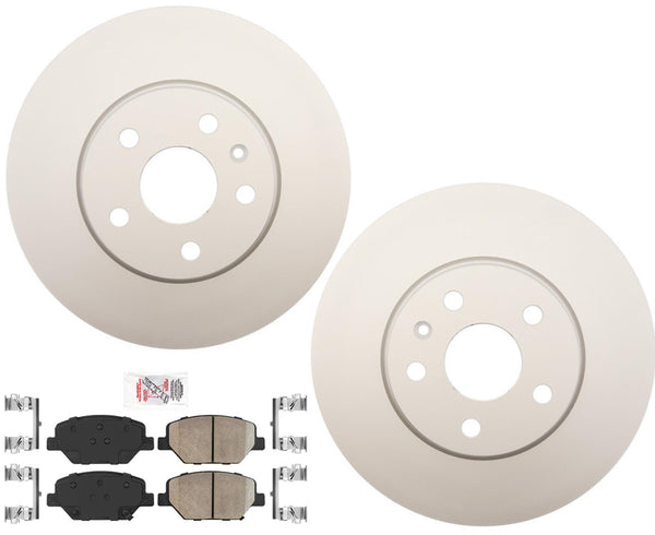 GOE Performance Coated Disc Brake Rotor Brake Pads For Cadillac XT4 2019-2022