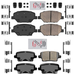 AmeriPro Premium Ceramic Front & Rear Disc Brake Pads For Cadillac XT4 19-2022