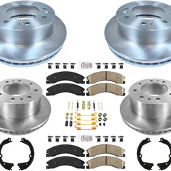 Front & Rear Brake Rotors Pads For GM Silverado 2500HD Fleet Duty 2011-2018