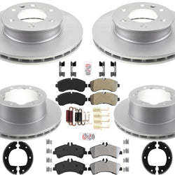 Fleet Duty Disc Brake Rotors & Pads For Sprinter 3500 2007-16 W Dual Rear Wheel