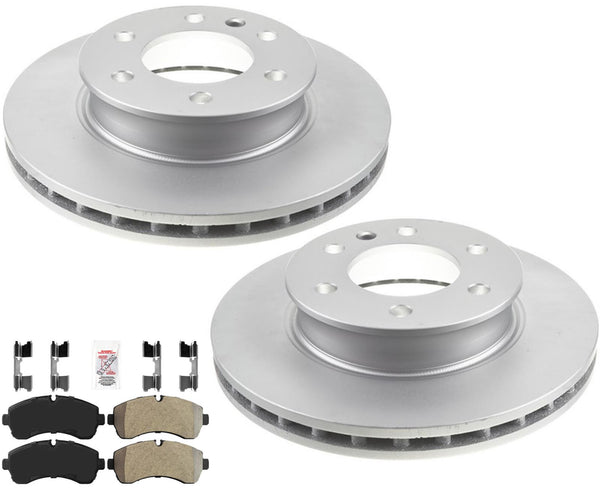 Master Fleet Duty Disc Brake Rotors Pads for 07-16 Sprinter 3500 Dual rear Wheel