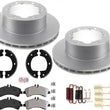 Master Fleet Duty Brake Rotors & Pads For Sprinter 3500 2007-16 Dual rear Wheel
