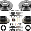 Carbon Fleet Duty Disc Rotors & Pads For Sprinter 3500 2007-16 Dual Rear Wheel