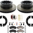 Carbon Fleet Duty Brake Rotors Pads For Sprinter 3500 2007-16 Dual Rear Wheel