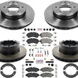 Carbon Fleet Duty Brake Rotors Pads For Sprinter 2500 2019-20 Single Rear Wheel