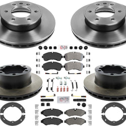 Carbon Fleet Duty Brake Rotors Pads For Sprinter 2500 2019-20 Single Rear Wheel