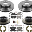 Carbon Fleet Duty Disc Brake Rotors Pads For Sprinter 3500 19-20 Dual Rr Wheel