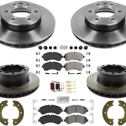 Carbon Fleet Duty Disc Brake Rotors Pads For Sprinter 3500 19-20 Dual Rr Wheel