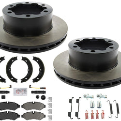 Carbon Fleet Duty Brake Rotors Pads For Sprinter 2500 2019-20 Single Rear Wheel