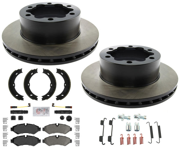 Carbon Fleet Duty Brake Rotors Pads For Sprinter 2500 2019-20 Single Rear Wheel