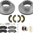 Coated Disc Brake Rotors Pads Hardware For Sprinter 3500 19-20 Dual Rear Wheel