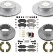Coated Brake Rotors & Pads Hardware For Sprinter 3500 2019-20 Single Rear Wheel