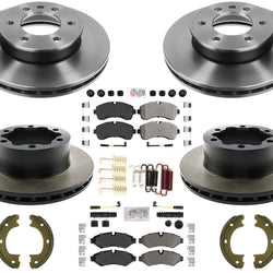 Carbon Fleet Duty Brake Rotors Pads For Sprinter 3500 2019-20 Single Rear Wheel