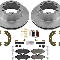Coated Brake Rotors Pads Hardware For Sprinter 3500 2019-2020 Single Rear Wheel
