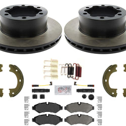 Carbon Fleet Duty Brake Rotors Pads For Sprinter 3500 19-2020 Single Rear Wheel