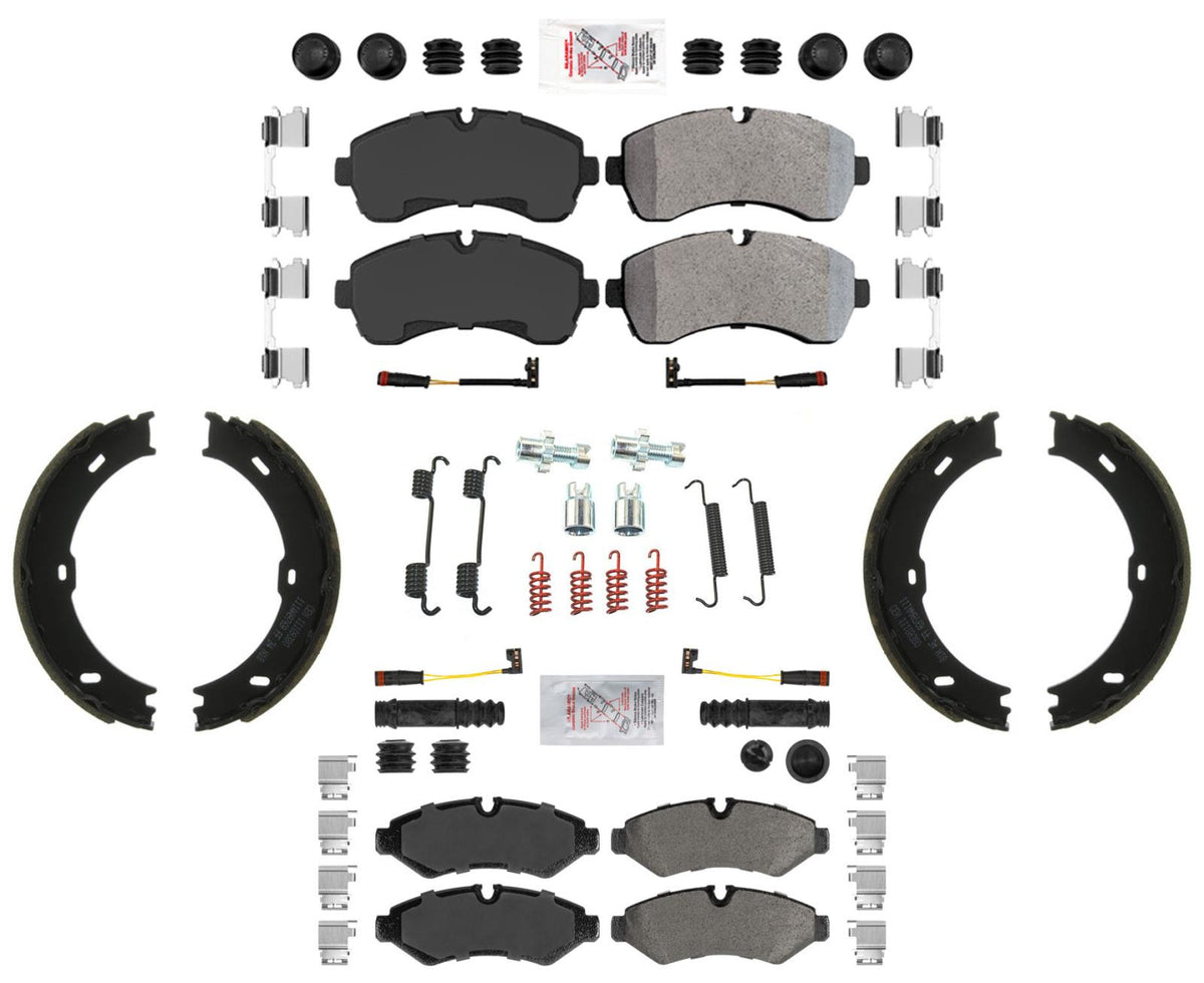 Fleet Duty Semi Metallic Pads Hardware For Sprinter 2500 19-20 Single Rear Whl - Photo 1