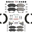 Fleet Duty Semi Metallic Pads Hardware For Sprinter 2500 19-20 Single Rear Whl