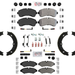 Fleet Duty Semi Metallic Pads Hardware For Sprinter 2500 19-20 Single Rear Whl