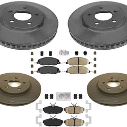 Carbon Performance Disc Brake Rotors & Brake Pads For Mustang 4.0L 2005-2010