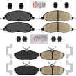 AmeriPLATINUM Performance Kit de pastillas de freno de disco de cerámica para Ford Mustang 2005-2010