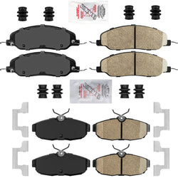 AmeriPLATINUM Performance Kit de pastillas de freno de disco de cerámica para Ford Mustang 2005-2010