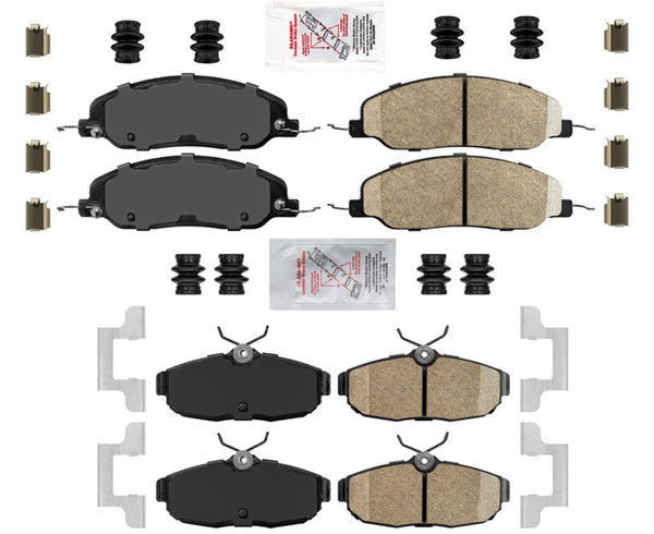 AmeriPLATINUM Performance Kit de pastillas de freno de disco de cerámica para Ford Mustang 2005-2010