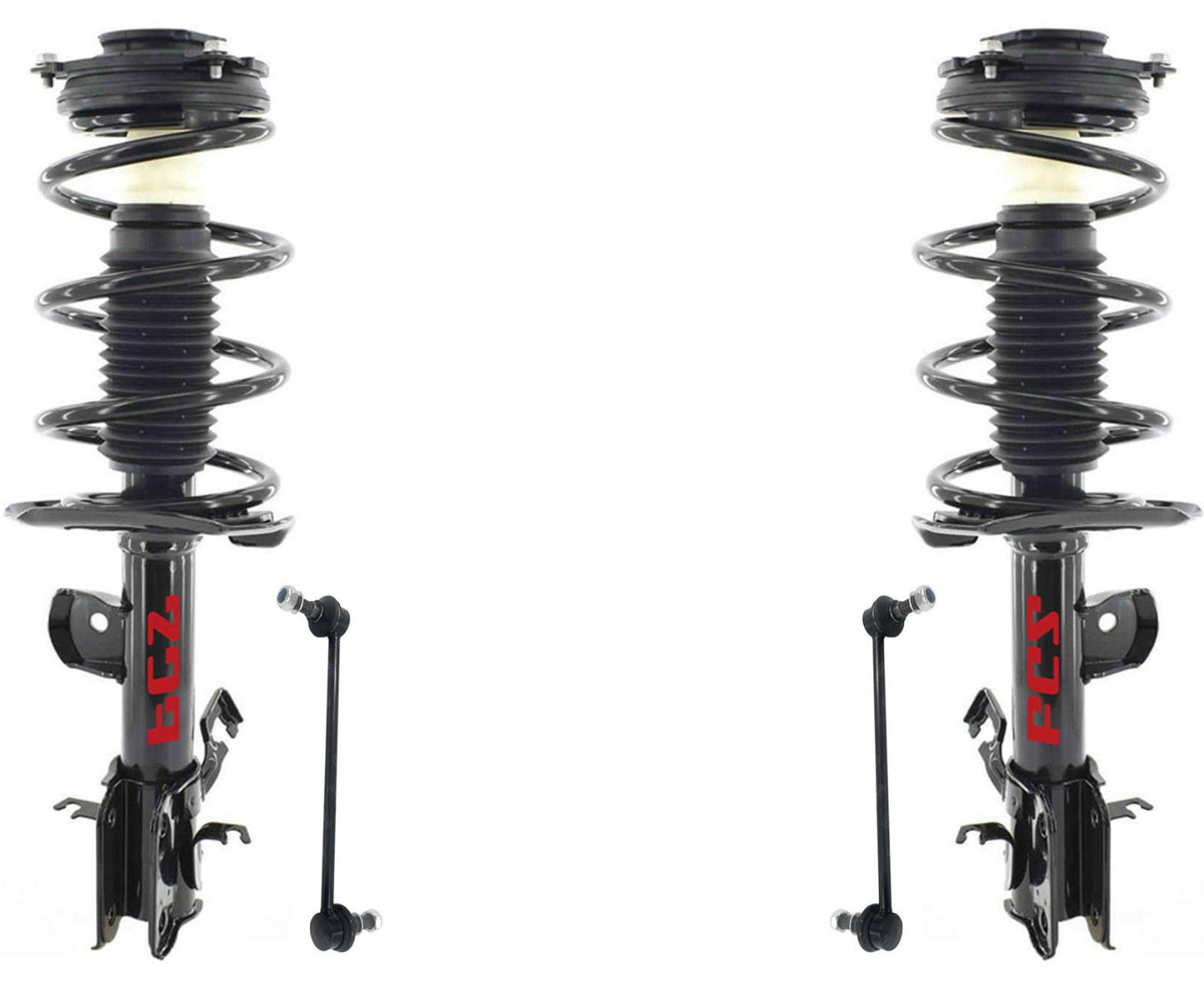 Conjunto de puntales delanteros completos y enlaces de barra estabilizadora para Nissan Juke 2011-2017